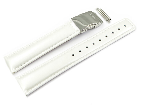 Bracelet de rechange Casio cuir blanc SHE-5020L-7A...