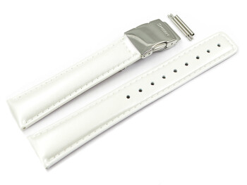 Bracelet de rechange Casio cuir blanc SHE-5020L-7A SHE-5020L  SHE-5020L-7