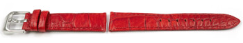 Bracelet Lotus cuir rouge motif croco 15745/2 15745