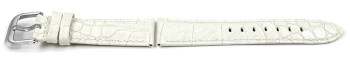 Bracelet Lotus cuir blanc motif croco 15745/1 15745