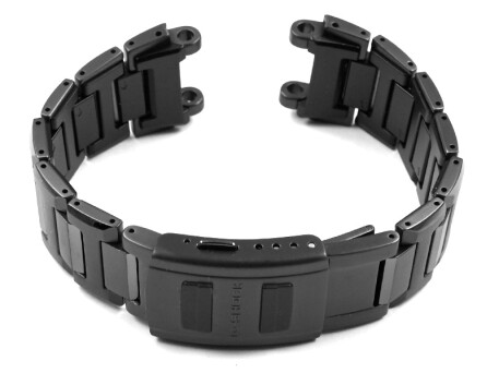 Bracelet montre pour MTG-B1000XBD MTG-B1000XBD-1A  résine noire/acier inoxydable noir