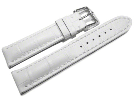 Bracelet de montre rembourrage épais grain croco...