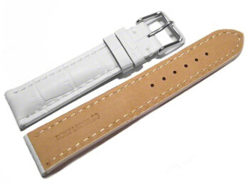 Bracelet de montre rembourrage épais grain croco...