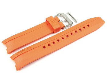 Bracelet montre Casio résine orange pour...