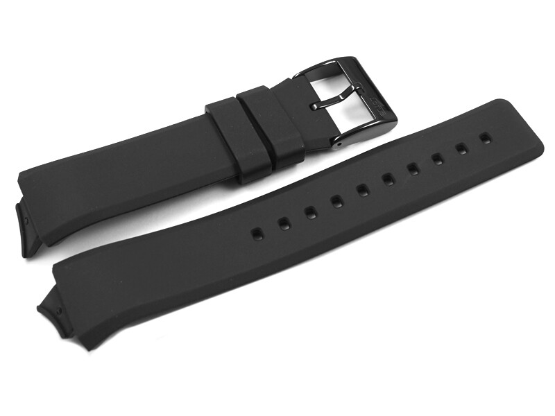 Bracelet En Caoutchouc Noir 23mm Pour Casio Pro Trek - Neuf Avec étiquettes, Made In Japan