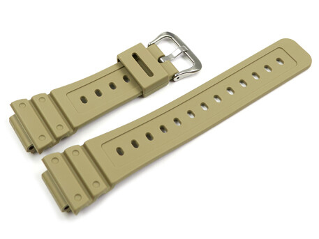 Bracelet montre Casio résine  beige militaire...