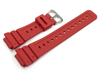 Bracelet montre Casio résine ROUGE pour DW-5600P-4 DW-5600TB-4A