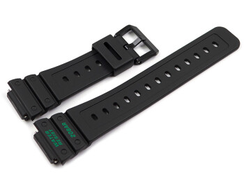 Bracelet de rechange Casio résine noire GA-2100TH-1A GA-2100TH-1 GA-2100TH écritures en vert