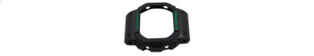 Bezel (Lunette) Casio en résine noire écritures en vert pour DW-5600THC-1