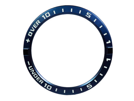 Lunette Casio anneau acier bleu pour GWN-Q1000...