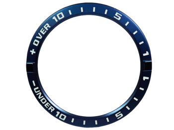 Lunette Casio anneau acier bleu pour GWN-Q1000...