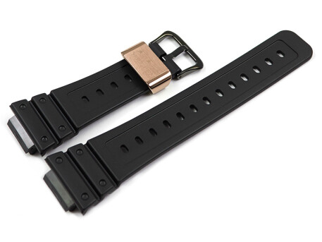 Bracelet montre Casio noir passant en acier cuivrée pour DW-5030C DW-5030