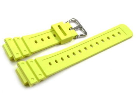 Bracelet montre Casio résine jaune pour...