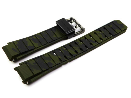Bracelet montre Casio vert camouflage GST-B300XB-1A3...
