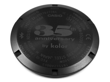 Fond de boîtier Kolor x Casio G-Shock GMW-B5000KL-9 acier en noir