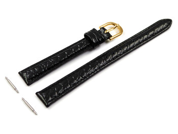 Bracelet montre Casio cuir noir pour LTP-1154P LTP-1154PQ LTP-1154Q