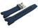 Bracelet Casio résine noire côté intérieur bleu GST-B100XA-1