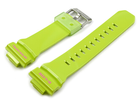 Bracelet montre Casio en résine Kermit vert fluo...