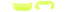 Pièces de bout Casio vert jaune fluo transparent GBD-H1000-7A9 GBD-H1000-7A9ER