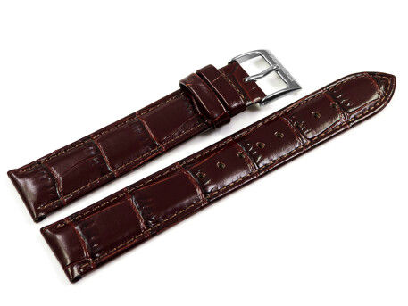 Bracelet montre Festina en cuir marron foncé...