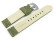 Bracelet montre cuir Veluro Kaki sans coussinet 18mm 20mm 22mm 24mm