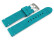 Bracelet montre cuir Veluro turquoise sans coussinet 18mm 20mm 22mm 24mm