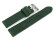 Bracelet montre cuir Veluro vert foncé sans coussinet 18mm 20mm 22mm 24mm
