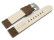 Bracelet montre cuir Veluro brun sans coussinet 18mm