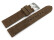 Bracelet montre cuir Veluro brun sans coussinet 20mm