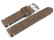 Bracelet montre cuir Vintage brun sans rembourrage 20mm
