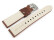 Bracelet montre cuir marron clair Miami sans rembourrage  20mm 22mm 24mm 26mm