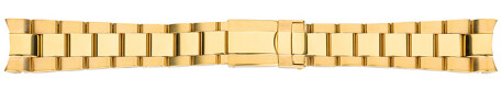 Bracelet de montre-acier massif-entrecorne 20 mm - doré