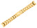 Bracelet de montre-acier massif-entrecorne 20 mm - doré