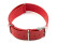 Bracelet montre NATO en cuir de veau rouge 22mm