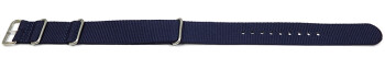 Bracelet NATO en nylon résistant bleu 18mm 20mm...
