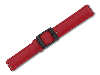 Bracelet-montre pour les montres Swatch - cuir - 17 mm -...