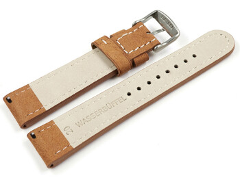Bracelet de montre buffle deau à rivets marron...