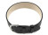 Bracelet de tirage pour barrettes fixes Cuir noir 20mm Dorée