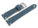 Bracelet montre bleu foncé en cuir modèle Fresh 20mm Acier