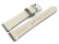 Bracelet montre gris foncé en cuir modèle Fresh 18mm Acier