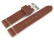 Bracelet montre marron en cuir très souple modèle Bari 20mm