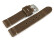 Bracelet montre vieux brun en cuir très souple modèle Bari 24mm