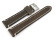Bracelet montre cuir de sellier marron foncé 18mm 20mm 22mm 24mm 26mm 28mm