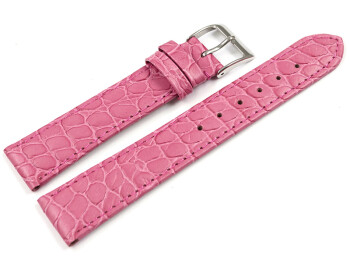 Bracelet montre cuir de veau modèle Safari Rose...