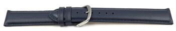 Bracelet de montre bleu foncé cuir lisse de veau 13mm 15mm 17mm 19mm 21mm 23mm