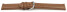 Bracelet de montre brun clair cuir lisse de veau 19mm Acier