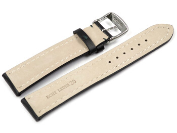 Bracelet montre rembourrage épais noir couture...
