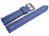 XL Bracelet montre requin véritable bleu surpiqué 18mm 20mm 22mm 24mm