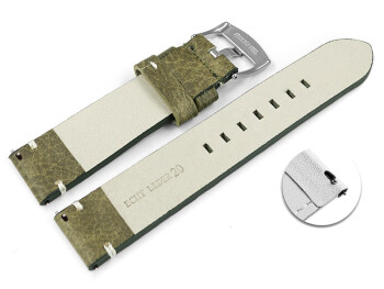 Bracelet montre à dégagement rapide cuir...