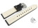 Bracelet montre à dégagement rapide cuir noir Miami sans rembourrage 20mm 22mm 24mm 26mm